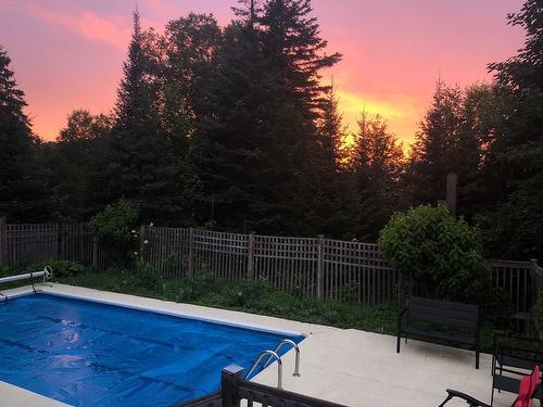 Pool - 488 Rue De La Colline, Sainte-Adèle, QC - Outdoor With In Ground Pool With Backyard