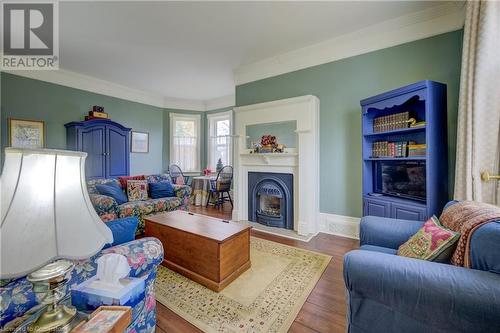 22 Harvey Street, Cambridge, ON - Indoor Photo Showing Living Room With Fireplace