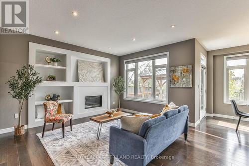 1281 Waterwheel Road, London, ON - Indoor Photo Showing Living Room With Fireplace