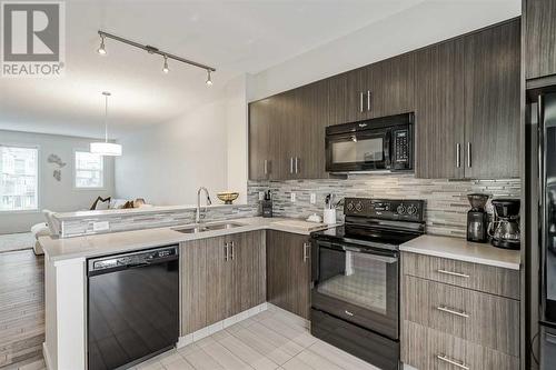 118 Walden Circle Se, Calgary, AB - Indoor Photo Showing Kitchen With Double Sink