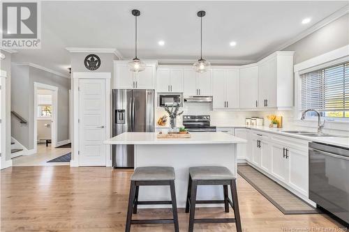 16 Johnson Avenue, Oromocto West, NB - Indoor Photo Showing Kitchen With Double Sink With Upgraded Kitchen