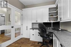 French doors enclose the office for added privacy - 