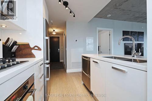 3303 - 224 King Street W, Toronto, ON - Indoor Photo Showing Kitchen With Double Sink