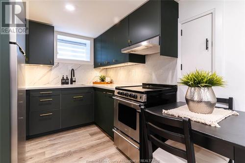 1748 Hall Avenue, Windsor, ON - Indoor Photo Showing Kitchen With Upgraded Kitchen