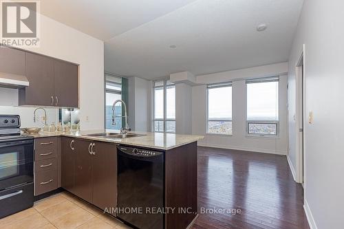 3602 - 388 Prince Of Wales Drive, Mississauga, ON - Indoor Photo Showing Kitchen With Double Sink