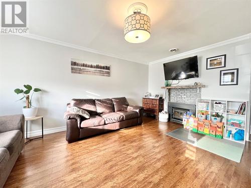 3 Rewa Avenue, Bishop'S Falls, NL - Indoor Photo Showing Living Room With Fireplace