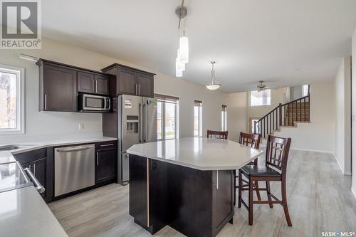 5549 Waterer Road, Regina, SK - Indoor Photo Showing Kitchen With Double Sink With Upgraded Kitchen