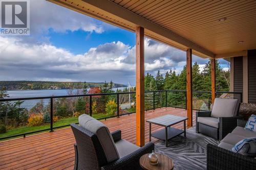 67 O'Rourkes Road, Holyrood, NL - Outdoor With Body Of Water With Deck Patio Veranda With View With Exterior