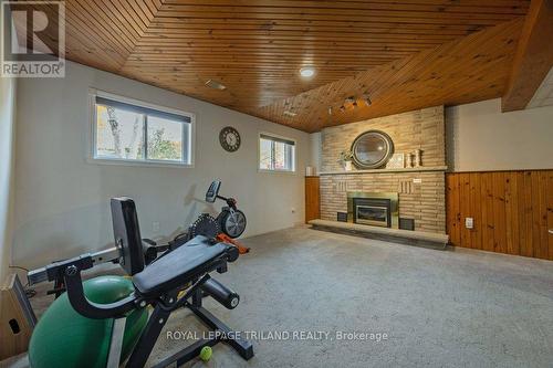 116 Angelo Drive, West Elgin (West Lorne), ON - Indoor With Fireplace