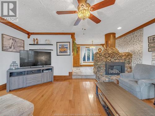 607 County Rd 2, Lakeshore, ON - Indoor Photo Showing Living Room With Fireplace