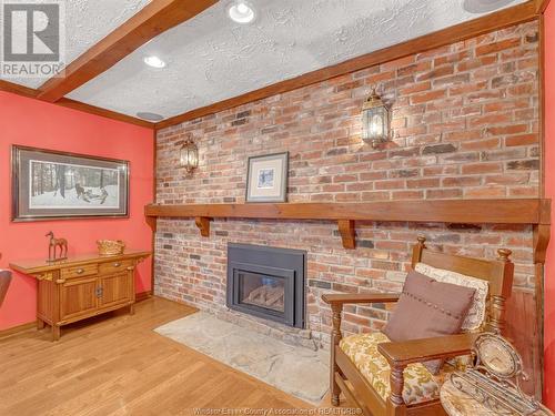 607 County Rd 2, Lakeshore, ON - Indoor Photo Showing Living Room With Fireplace