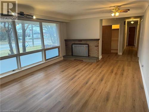 508 Walkers Line Unit# Main Level, Burlington, ON - Indoor With Fireplace