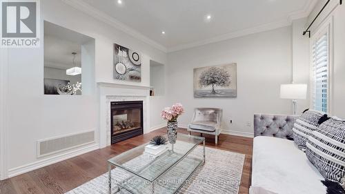 341 Bathurst Glen Drive, Vaughan, ON - Indoor Photo Showing Living Room With Fireplace