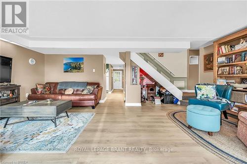 57 12Th Concession Road, Hamilton, ON - Indoor Photo Showing Living Room With Fireplace