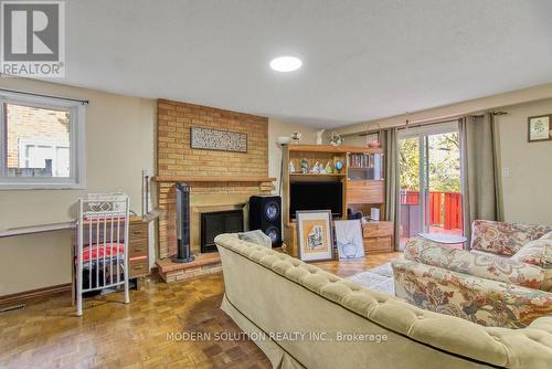 142 Mill Street N, Brampton, ON - Indoor Photo Showing Living Room With Fireplace