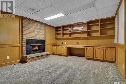 58 Marquis Crescent, Regina, SK - Indoor With Fireplace