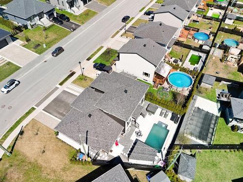 Photo aÃ©rienne - 1851 Rue Henri-Blaquière, Chambly, QC - Outdoor With Above Ground Pool With View