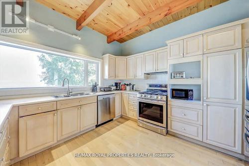 28 Goodman Road, Kawartha Lakes, ON - Indoor Photo Showing Kitchen With Double Sink