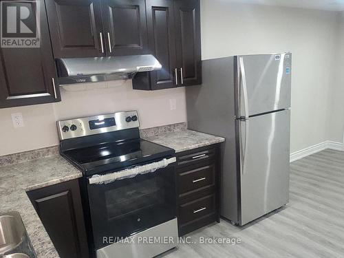 Bsmt - 10 Lockheed Crescent, Brampton, ON - Indoor Photo Showing Kitchen With Stainless Steel Kitchen