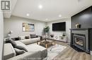 142 Ural Circle, Brampton, ON  - Indoor Photo Showing Living Room With Fireplace 