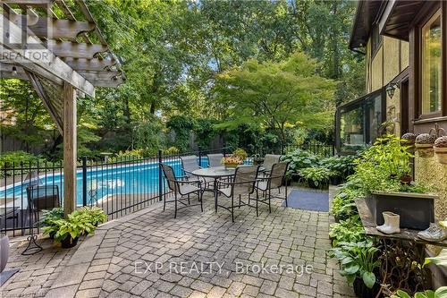 7091 Mount Forest Lane, Niagara Falls, ON - Outdoor With In Ground Pool With Deck Patio Veranda