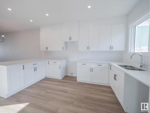 9324 229 St Nw, Edmonton, AB - Indoor Photo Showing Kitchen With Double Sink With Upgraded Kitchen