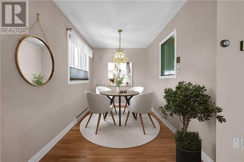 virtually staged - 1505 Second Street E, Cornwall, ON - Indoor Photo Showing Dining Room