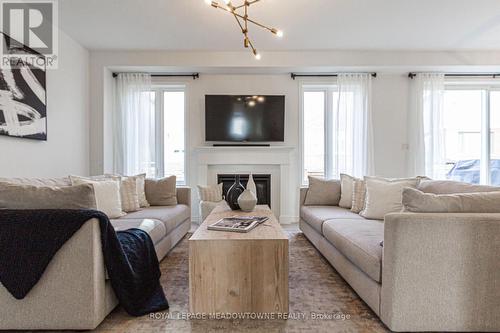 134 Yates Drive, Milton, ON - Indoor Photo Showing Living Room With Fireplace