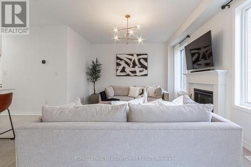 134 Yates Drive, Milton, ON - Indoor Photo Showing Living Room With Fireplace