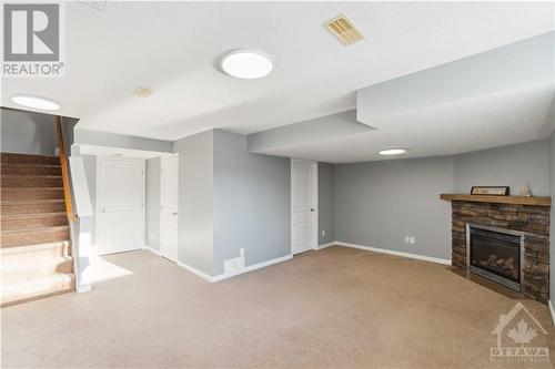 Spacious Basement - 642 Pepperville Crescent, Ottawa, ON - Indoor With Fireplace