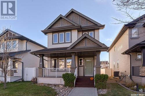 3366 Green Moss Lane, Regina, SK - Outdoor With Deck Patio Veranda With Facade