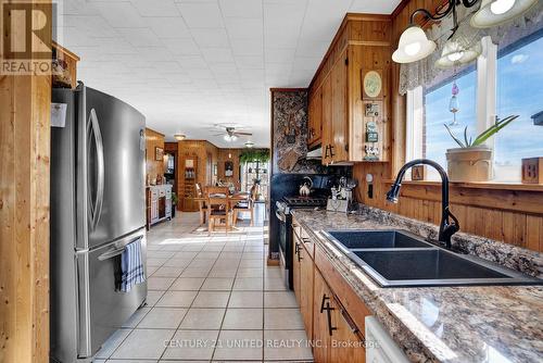 1976 Fish Lake Road, Prince Edward County (Sophiasburgh), ON - Indoor Photo Showing Kitchen With Double Sink