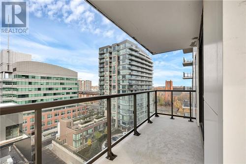 55 Duke Street W Unit# 909, Kitchener, ON - Outdoor With Balcony With Exterior