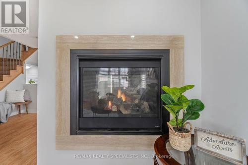 132 Tomabrook Crescent, Brampton, ON - Indoor Photo Showing Living Room With Fireplace