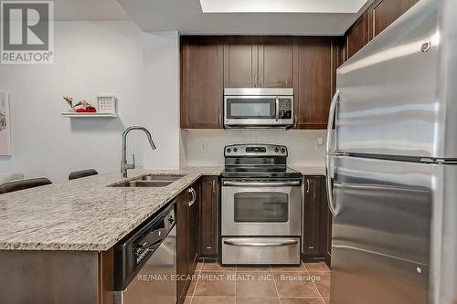 216 - 1940 Ironstone Drive, Burlington, ON - Indoor Photo Showing Kitchen With Double Sink With Upgraded Kitchen