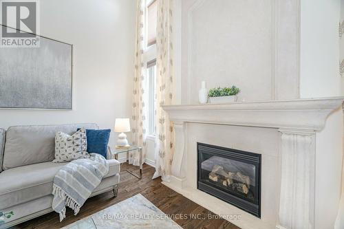 9 Silvershadow Terrace, Brampton, ON - Indoor Photo Showing Living Room With Fireplace