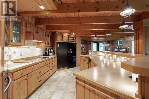 45 Atkins ""Burnt Island"" Road, Conception Bay South, NL - Indoor Photo Showing Kitchen With Double Sink