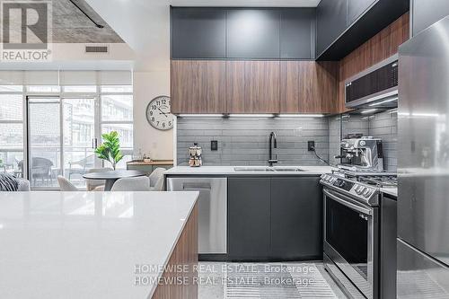 308 - 19 Brant Street, Toronto, ON - Indoor Photo Showing Kitchen With Double Sink With Upgraded Kitchen