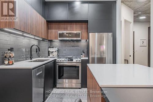 308 - 19 Brant Street, Toronto, ON - Indoor Photo Showing Kitchen With Double Sink With Upgraded Kitchen