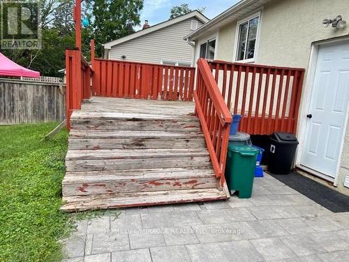 Main Fl - 33 Lincoln Street, Ajax, ON - Outdoor With Deck Patio Veranda With Exterior