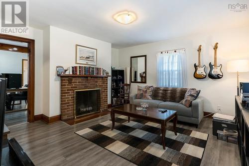 238 Nichols Avenue, Kentville, NS - Indoor Photo Showing Living Room With Fireplace