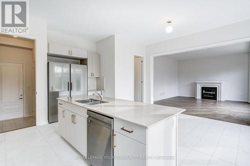 16 Rail Trail Court, Georgina, ON - Indoor Photo Showing Kitchen With Fireplace With Double Sink