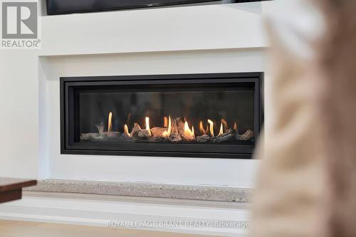 21 Franklin Street, Brantford, ON - Indoor Photo Showing Living Room With Fireplace