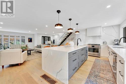 21 Franklin Street, Brantford, ON - Indoor Photo Showing Kitchen With Upgraded Kitchen