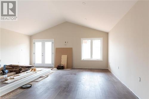 view of the kitchen from the living room - 22 Silver Maple Lane, North Bay, ON - Indoor Photo Showing Other Room