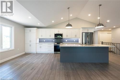 previously built model - 22 Silver Maple Lane, North Bay, ON - Indoor Photo Showing Kitchen With Upgraded Kitchen