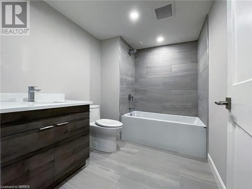 Basement 4pc bath *Previously built model - 22 Silver Maple Lane, North Bay, ON - Indoor Photo Showing Bathroom