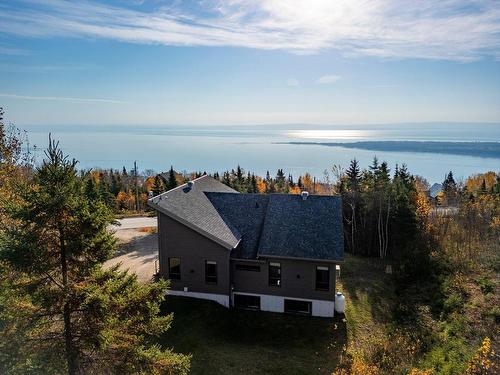 Photo aÃ©rienne - 410 Ch. Catherine-Delzenne, Les Éboulements, QC - Outdoor With Body Of Water With View