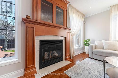 697 Auger Terrace, Milton, ON - Indoor Photo Showing Living Room With Fireplace