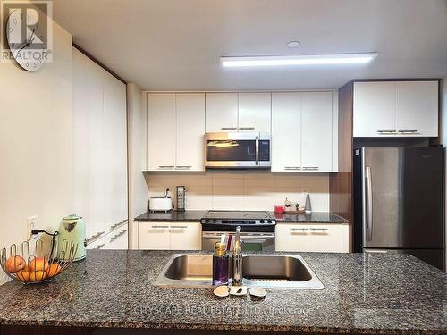 104 - 5 Valhalla Inn Road, Toronto, ON - Indoor Photo Showing Kitchen With Double Sink With Upgraded Kitchen